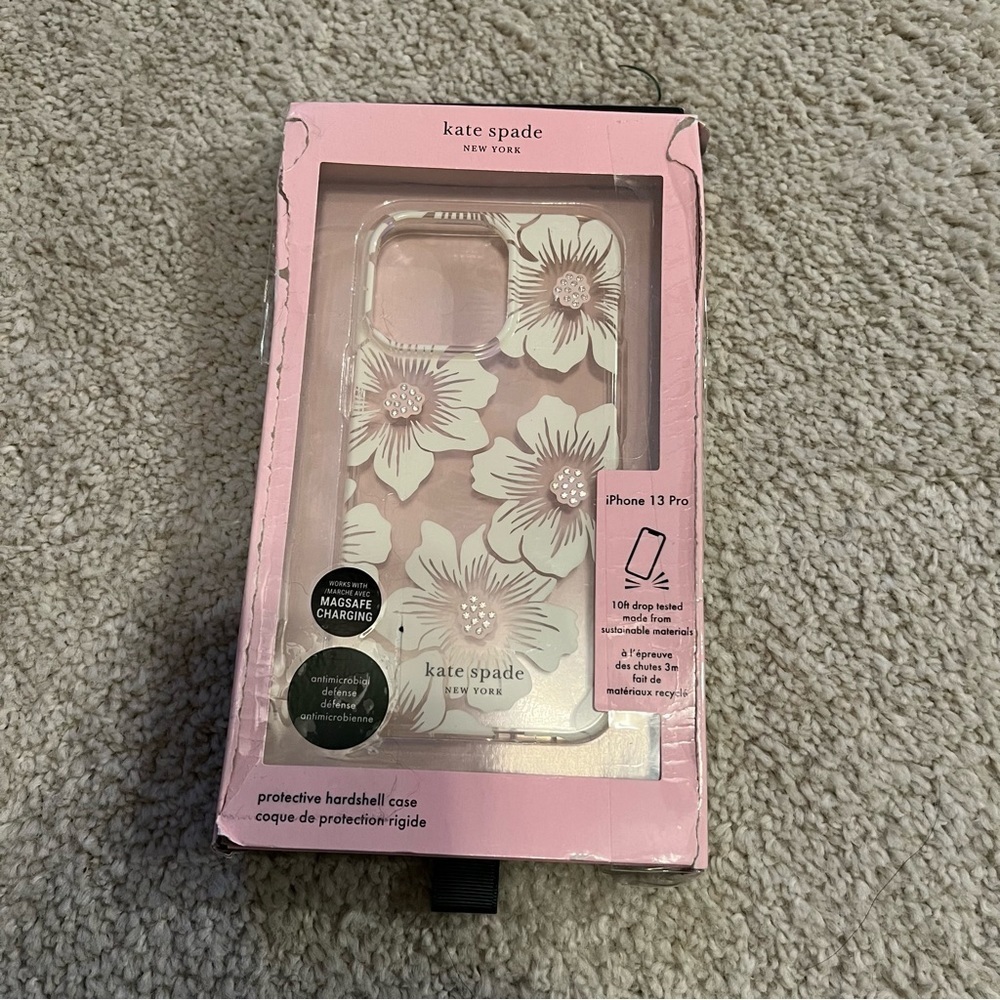 Women’s Kate Spade clear floral iPhone 10 pro phone case